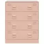 Credenza Rosa 67x39x83 cm in Acciaio