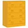 Credenza Giallo Senape 67x39x83 cm in Acciaio