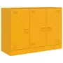 Credenza Giallo Senape 99x39x73 cm in Acciaio