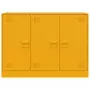 Credenza Giallo Senape 99x39x73 cm in Acciaio