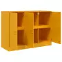 Credenza Giallo Senape 99x39x73 cm in Acciaio