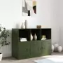 Credenza Verde Oliva 99x39x73 cm in Acciaio