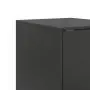 Credenza Nera 34,5x39x107 cm in Acciaio