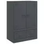 Credenza Antracite 67x39x95 cm in Acciaio