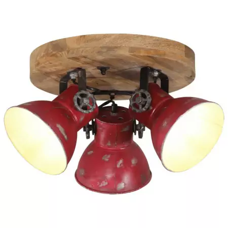 Lampada da Soffitto 25 W Rosso Anticato 35x35x25 cm E27
