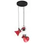 Lampada Pensile 25 W Rosso Anticato 30x30x100 cm E27