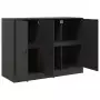 Credenza Nera 99x39x73 cm in Acciaio