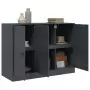 Credenza Antracite 99x39x73 cm in Acciaio