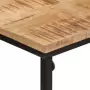 Tavolo Consolle 80x30x74 cm in Legno Massello di Mango e Ferro