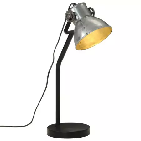 Lampada da Scrivania 25 W Argento Vintage 17x17x60 cm E27