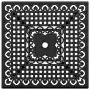 Tavolo da Giardino Nero 80x80x75 cm in Alluminio Pressofuso