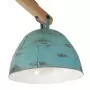 Lampada da Soffitto 25 W Blu Anticato 29x18x85 cm E27