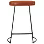 Sgabelli da Bar 2 pz Marrone Scuro 41x29x62 cm