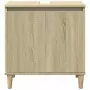 Mobile Lavabo Rovere Sonoma 58x33x60 cm in Legno Multistrato