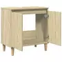 Mobile Lavabo Rovere Sonoma 58x33x60 cm in Legno Multistrato