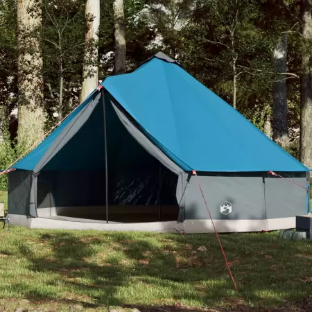 Tenda Familiare Tipi per 8 Persone Blu Impermeabile