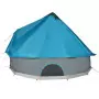 Tenda Familiare Tipi per 8 Persone Blu Impermeabile