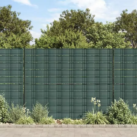 Schermi Privacy da Giardino 10 pz Verde 252,5x19 cm PVC