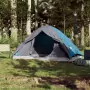 Tenda da Campeggio a Cupola per 2 Persone Blu Impermeabile