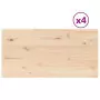 Piani Tavolo 4 pz 90x45x1,7 cm Rettangolare Legno Massello Pino