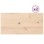 Piani Tavolo 2 pz 80x40x2,5 cm Rettangolare Legno Massello Pino