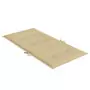 Cuscini Sedia Schiena Bassa 6 pz Beige Mélange 100x50x4 Tessuto