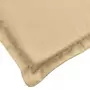 Cuscini Sedia Schiena Bassa 6 pz Beige Mélange 100x50x4 Tessuto