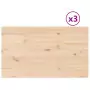 Piani Tavolo 3 pz 80x47x1,7 cm Rettangolare Legno Massello Pino