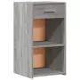 Comodini 2 pz Grigio Sonoma 35x34x65 cm in Legno Multistrato