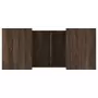 Tavolino Salotto Rovere Marrone 80x55x40 cm Legno Multistrato