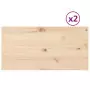 Piani Tavolo 2 pz 90x45x1,7 cm Rettangolare Legno Massello Pino