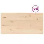 Piani Tavolo 4 pz 90x45x2,5 cm Rettangolare Legno Massello Pino