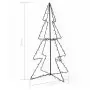 Albero di Natale a Cono 160 LED per Interni Esterni 78x120cm