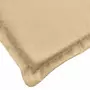 Cuscini Sedia Schiena Alta 4 Beige Mélange 120x50x4 Tessuto