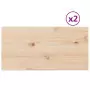 Piani Tavolo 2 pz 70x35x2,5 cm Rettangolare Legno Massello Pino