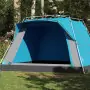 Tenda da Campeggio Cabina 4 Persone Blu a Rilascio Rapido