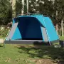 Tenda da Campeggio Cabina 4 Persone Blu a Rilascio Rapido