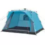 Tenda da Campeggio Cabina 4 Persone Blu a Rilascio Rapido