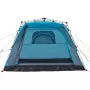 Tenda da Campeggio Cabina 4 Persone Blu a Rilascio Rapido