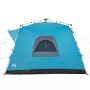 Tenda Familiare Cabina 7 Persone Blu a Rilascio Rapido