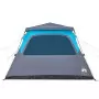 Tenda Familiare a Cupola 6 Persone Blu a Rilascio Rapido