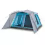 Tenda Familiare con Portico 9 Persone Blu a Rilascio Rapido