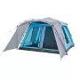 Tenda Familiare con Portico 9 Persone Blu a Rilascio Rapido