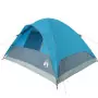 Tenda da Campeggio a Cupola per 4 Persone Blu Impermeabile