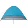 Tenda da Campeggio a Cupola per 4 Persone Blu Impermeabile