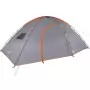 Tenda da Campeggio 8 Persone Grigio e Arancione Impermeabile