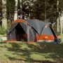 Tenda Familiare Tipi 8 Persone Grigia e Arancione Impermeabile