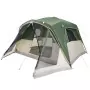 Tenda da Campeggio a Cupola per 6 Persone Verde Impermeabile