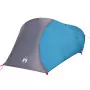 Tenda da Campeggio a Cupola per 4 Persone Blu Impermeabile