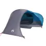 Tenda da Campeggio a Cupola per 4 Persone Blu Impermeabile